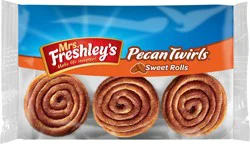 Mrs. Freshley's Twirls™ Pecan Sweet Rolls 6 oz. Pack