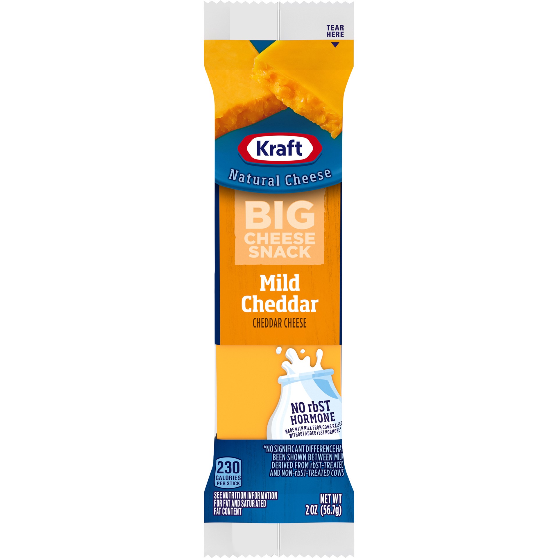 slide 1 of 9, Kraft Mild Cheddar Big Cheese Snack Bar, 2 oz Stick, 2 oz