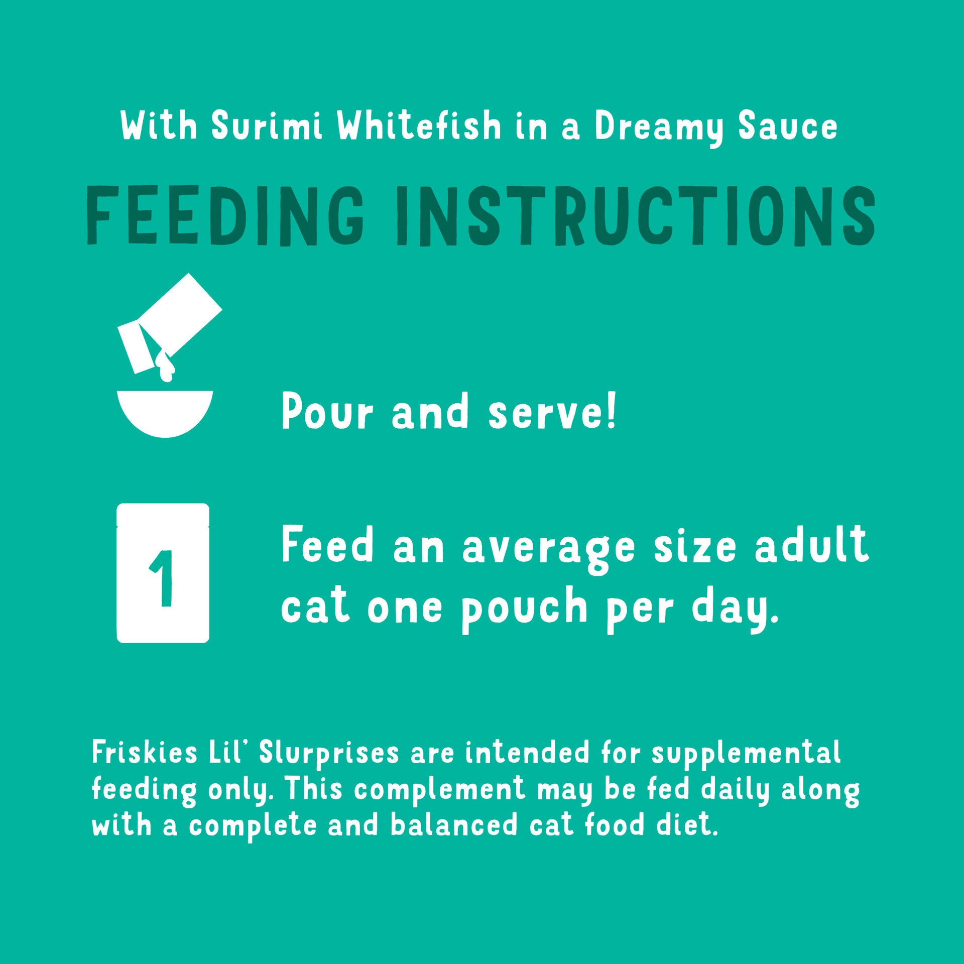 slide 7 of 7, Friskies Purina Friskies Cat Food Complement, Lil'' Slurprises With Surimi Whitefish Lickable Cat Treats, 1.2 oz