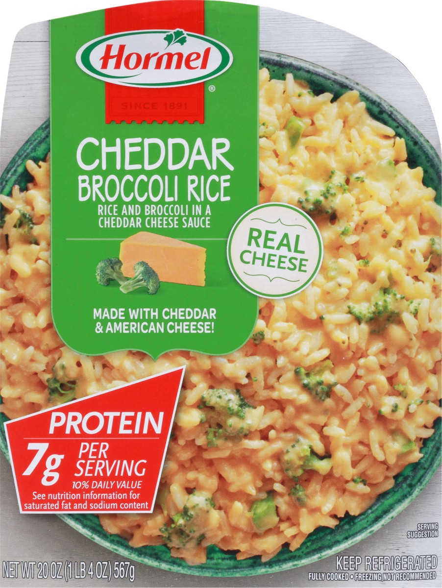 slide 13 of 15, Hormel Cheddar Broccoli Rice 20 oz. Tray, 20 oz