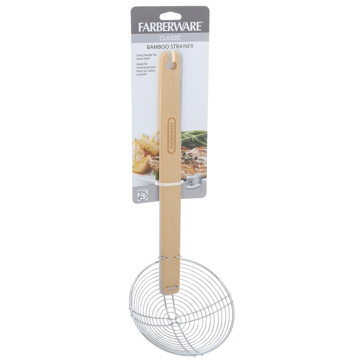 slide 2 of 9, Farberware Classic Bamboo Strainer, 1 ct