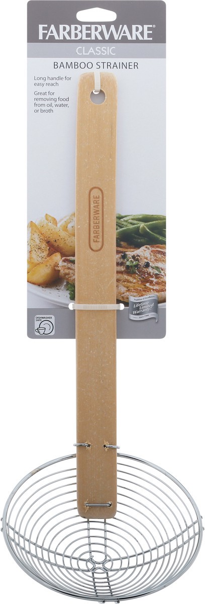 slide 1 of 9, Farberware Classic Bamboo Strainer, 1 ct