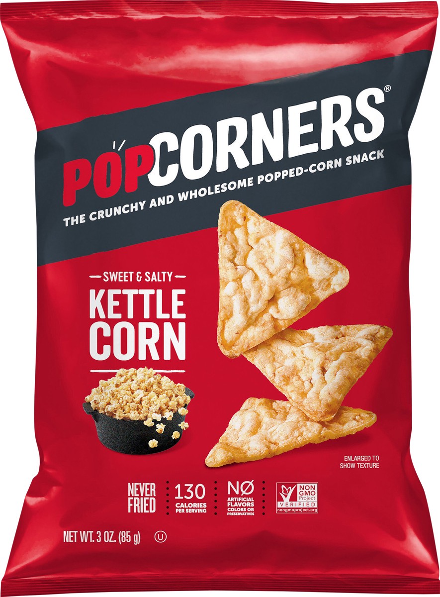 slide 4 of 6, Popcorners The Crunchy and Wholesome Popped-Corn Snack Sweet & Salty Kettle Corn 3 Oz, 3 oz