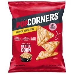 PopCorners Popped-Corn Snacks Kettle Corn Sweet & Salty 3 Oz
