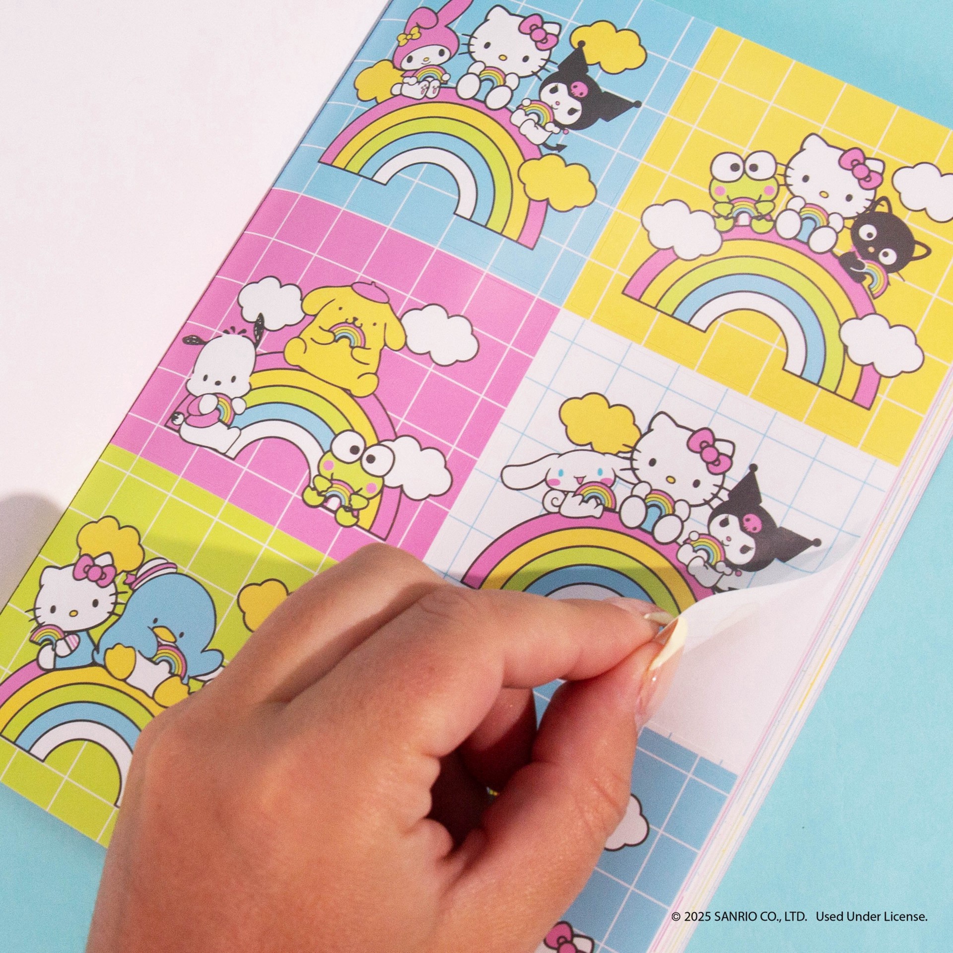 slide 3 of 4, Hello Kitty & Friends 1,500+ Sticker Book, 43 sticker sheets