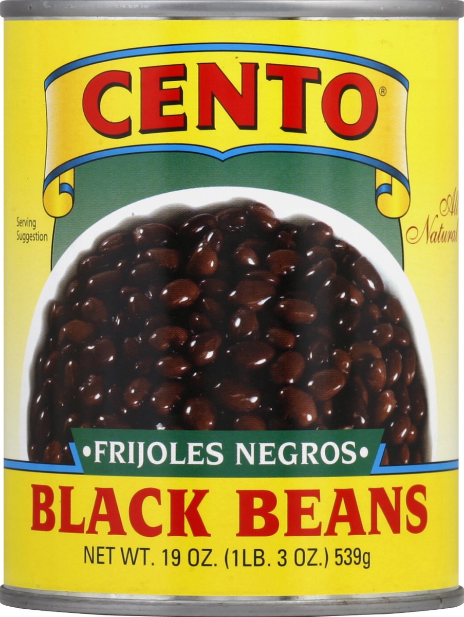 slide 2 of 2, Cento Black Beans 19 oz, 19 oz