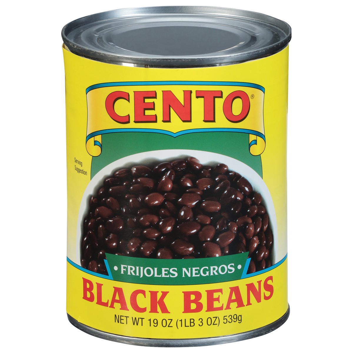 slide 1 of 2, Cento Black Beans 19 oz, 19 oz