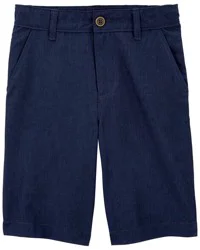 Oshkosh Kid Stretch Chino Shorts Navy 4