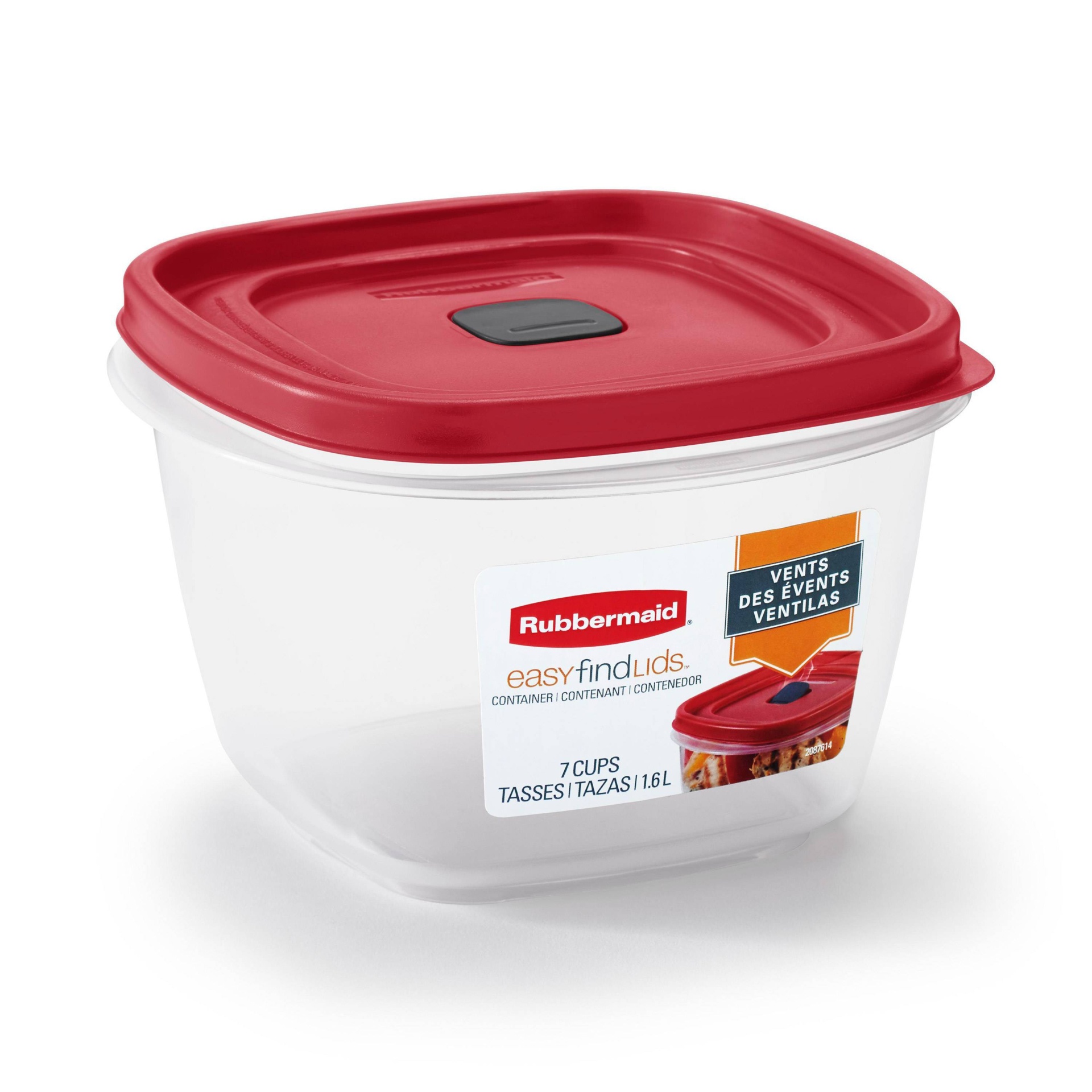 slide 1 of 6, Rubbermaid 5 Cup Easy Find Lid Vented Container, 1 ct