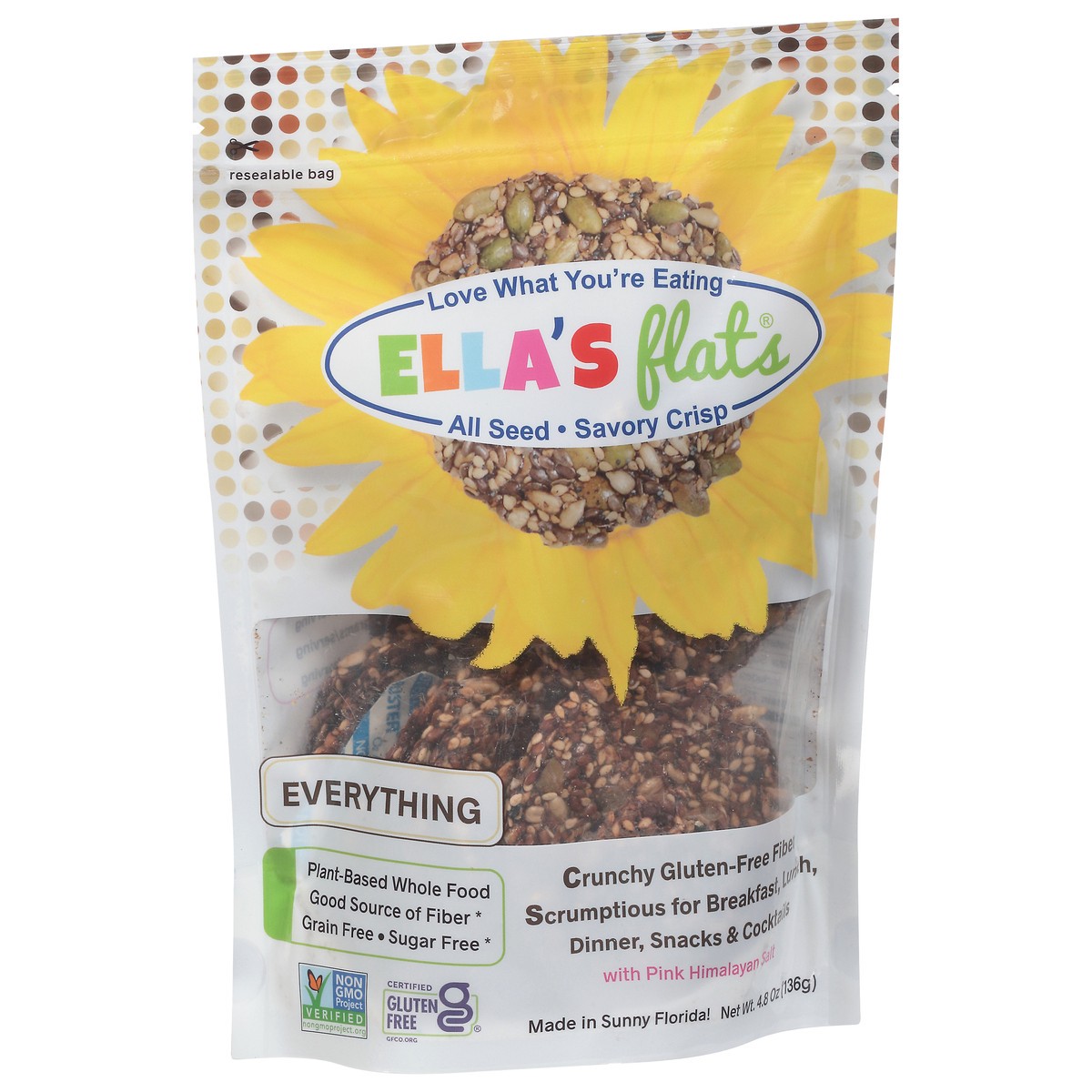 slide 5 of 9, Ella's Flats All Seed Everything Savory Crisp 4.8 oz, 4.8 oz