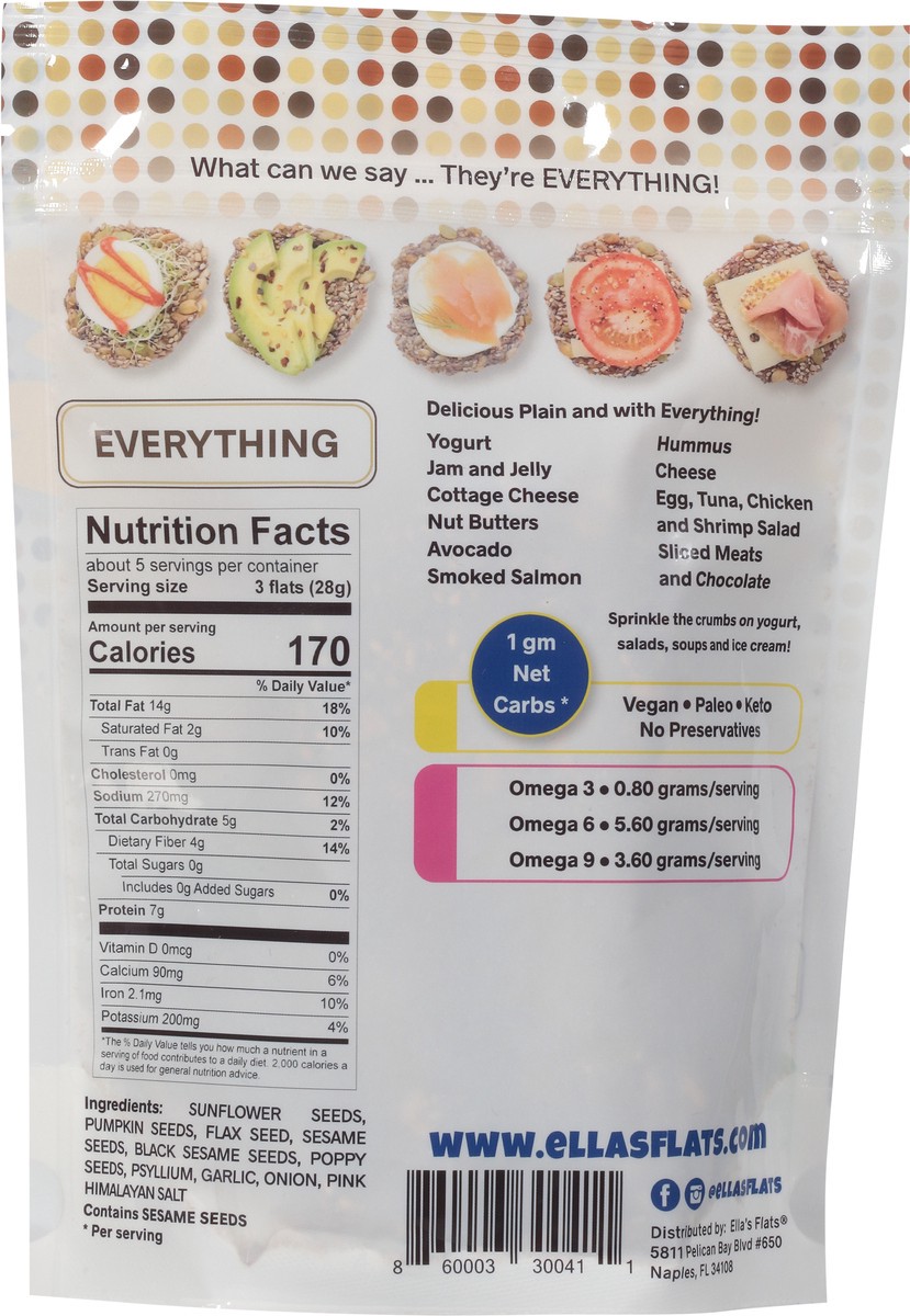 slide 4 of 9, Ella's Flats All Seed Everything Savory Crisp 4.8 oz, 4.8 oz