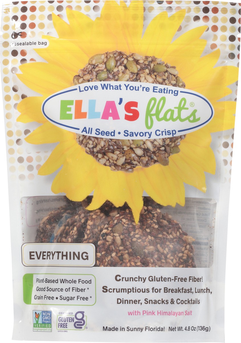 slide 7 of 9, Ella's Flats All Seed Everything Savory Crisp 4.8 oz, 4.8 oz