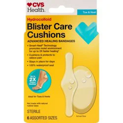 CVS Health Advanced Healing Blister Care Cushions, 6 Assorted Sizes