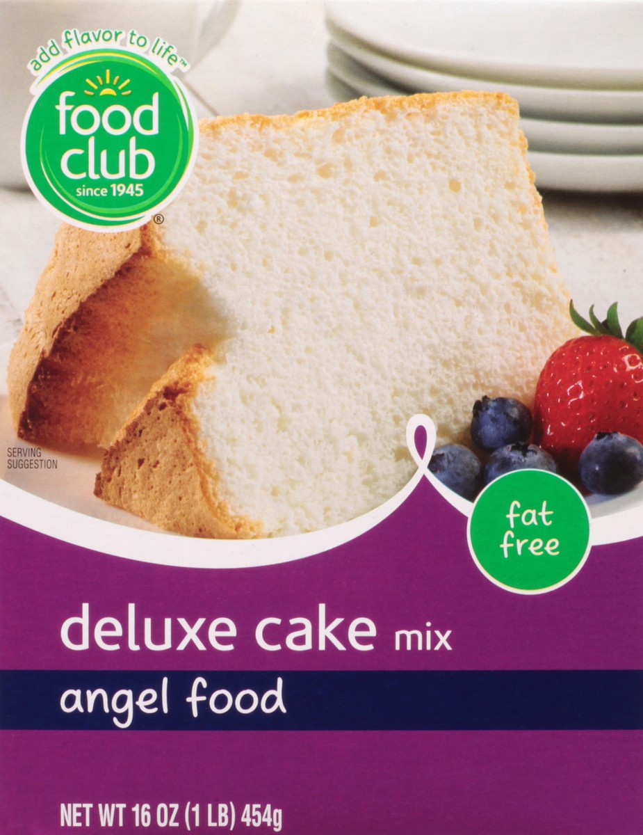 slide 11 of 14, Food Club Fat Free Angel Food Deluxe Cake Mix 16 oz, 16 oz