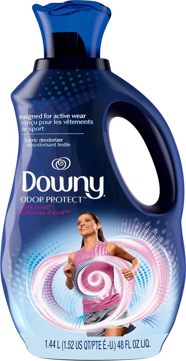 slide 7 of 7, Downy Odor Protect Fabric Deodorizer and Fabric Conditioner, April Fresh, 48 fl oz, 48 fl oz