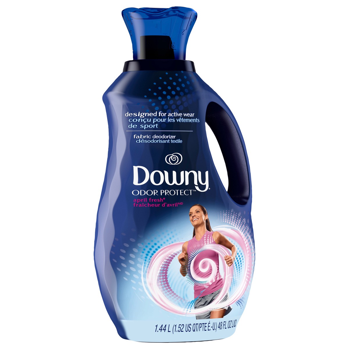 slide 2 of 7, Downy Odor Protect Fabric Deodorizer and Fabric Conditioner, April Fresh, 48 fl oz, 48 fl oz