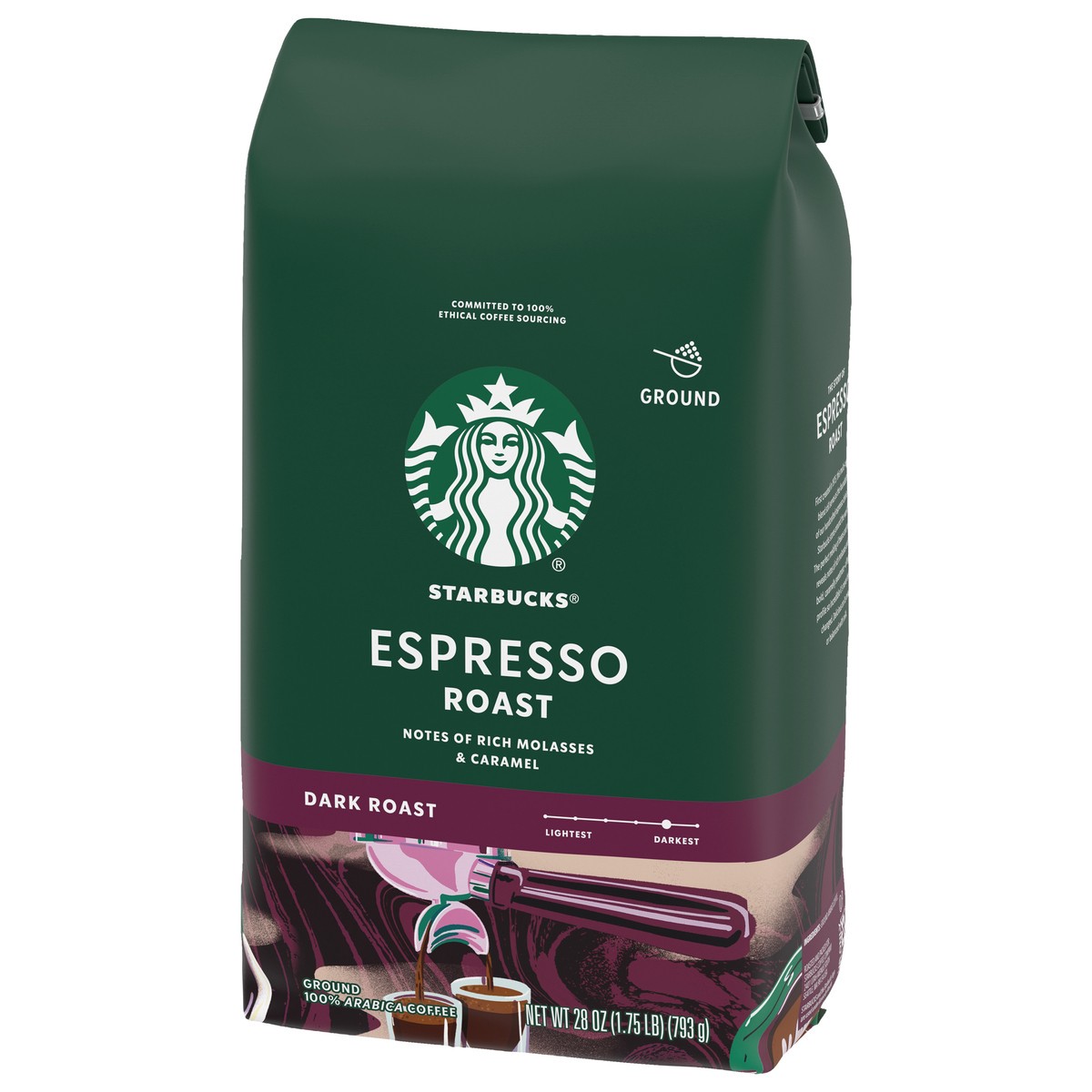 slide 12 of 13, Starbucks Espresso Roast Ground, 28 oz