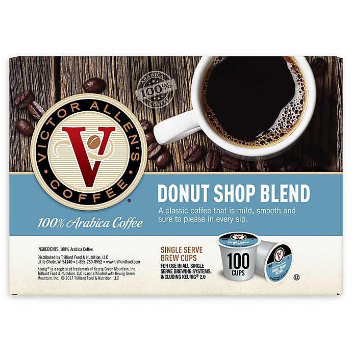 slide 1 of 3, Victor Allen Donut Shop Coffee Pods for Single Serve Coffee Makers, 100 ct