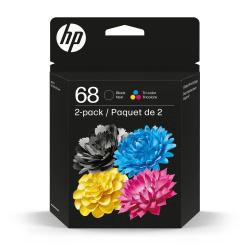 slide 1 of 2, Hp 68 2-Pack Black/Tri-Color Original Ink Cartridge Combo, 1 ct