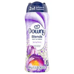 Downy Blends 2-in-1 Soft & Fresh Laundry Scent Booster Beads, Spring Peony Scent, 24.5 OZ, Laundry Softness and Scent Booster