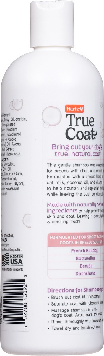 slide 3 of 12, Hartz True Coat Short & Smooth Coat Dog Shampoo 16 fl oz, 16 fl oz