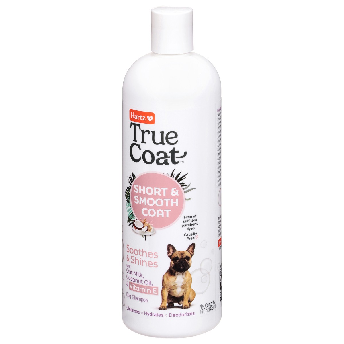 slide 9 of 12, Hartz True Coat Short & Smooth Coat Dog Shampoo 16 fl oz, 16 fl oz