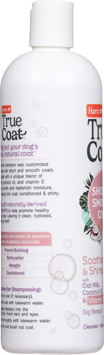 slide 12 of 12, Hartz True Coat Short & Smooth Coat Dog Shampoo 16 fl oz, 16 fl oz