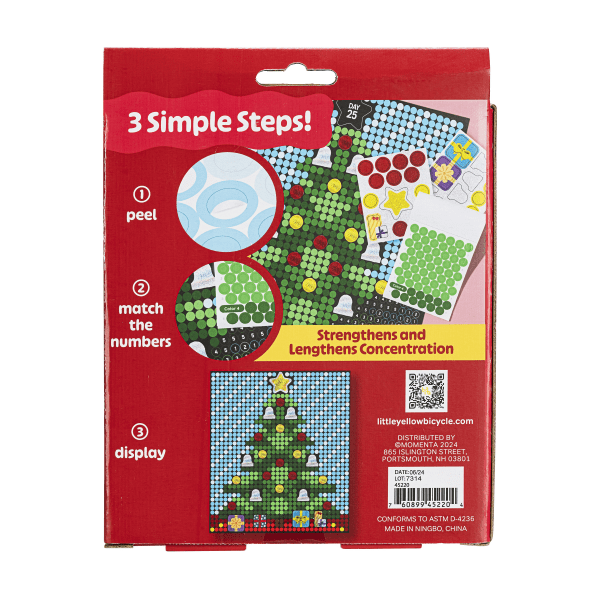 slide 2 of 7, Little Yellow Bicycle Holiday Countdown Sticker Art Poster Kit, 1 ct