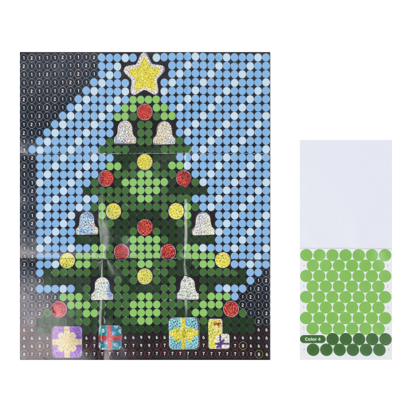 slide 3 of 7, Little Yellow Bicycle Holiday Countdown Sticker Art Poster Kit, 1 ct