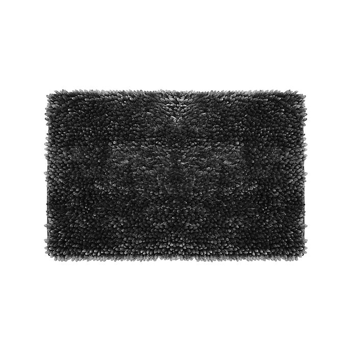 slide 1 of 4, Laura Ashley Jean Pierre Mega Butter Chenille Bath Rug - Charcoal, 17 in x 24 in