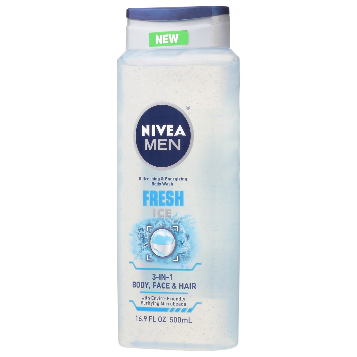 slide 2 of 10, Nivea Men Fresh Ice 3-in-1 Body Wash 16.9 fl oz Bottle, 16.9 fl oz