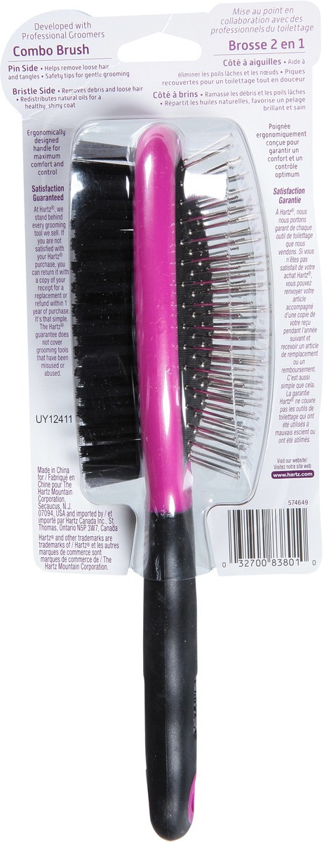 slide 5 of 9, Hartz Groomer's Best 2 in 1 Combo Brush for Dogs 1 ea, 1 ct