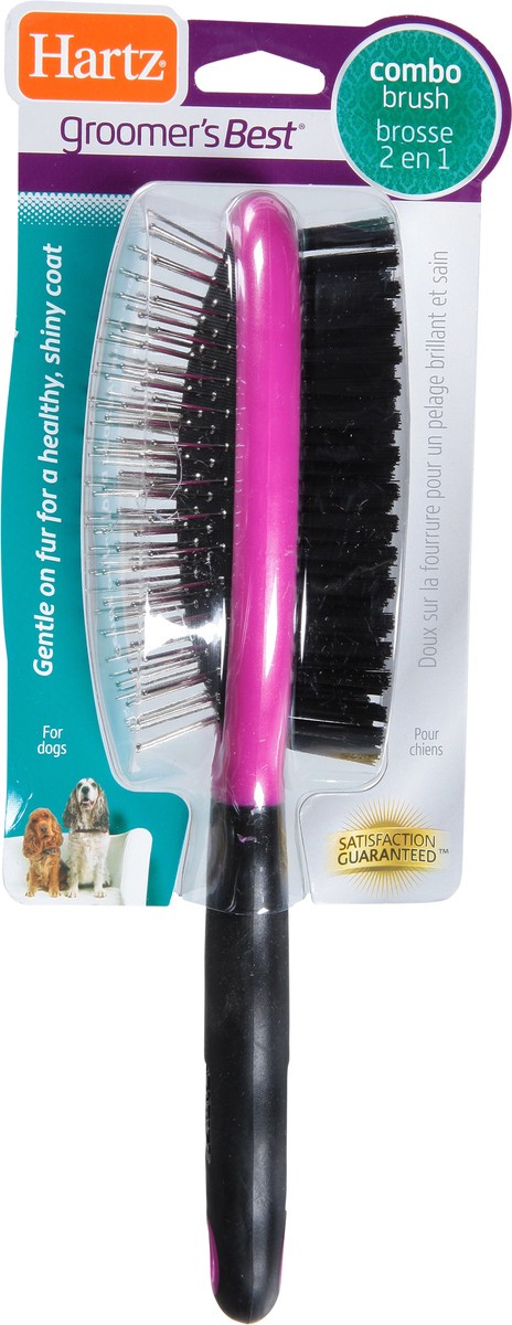 slide 8 of 9, Hartz Groomer's Best 2 in 1 Combo Brush for Dogs 1 ea, 1 ct