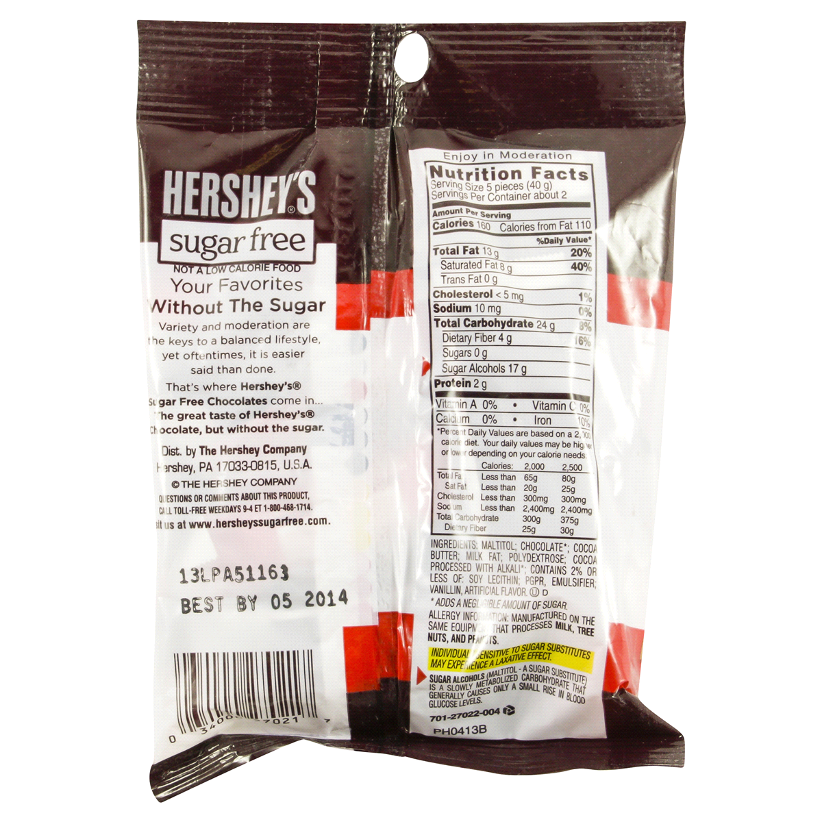 slide 2 of 2, Hershey's Special Dark Sugar-Free Mildly Sweet Chocolates, 3 oz