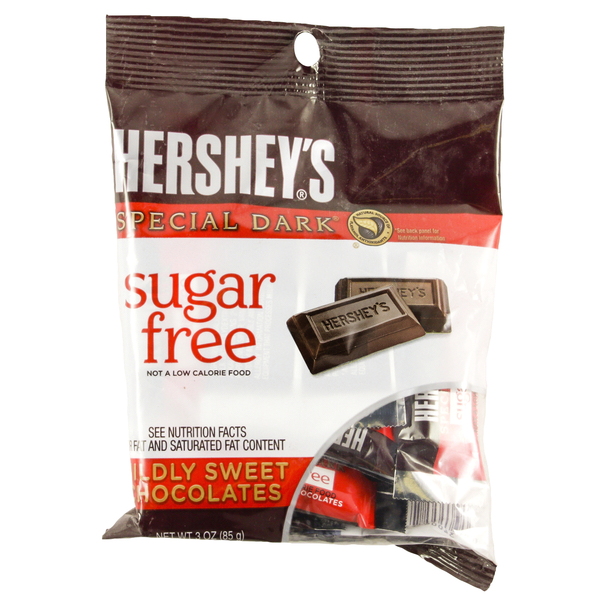 slide 1 of 2, Hershey's Special Dark Sugar-Free Mildly Sweet Chocolates, 3 oz