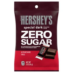 Hershey's Special Dark Zero Sugar Chocolate Candy Bag, 3 oz
