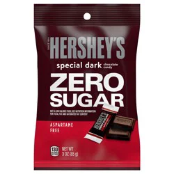 Hershey's Special Dark Zero Sugar Chocolate Candy Bag, 3 oz