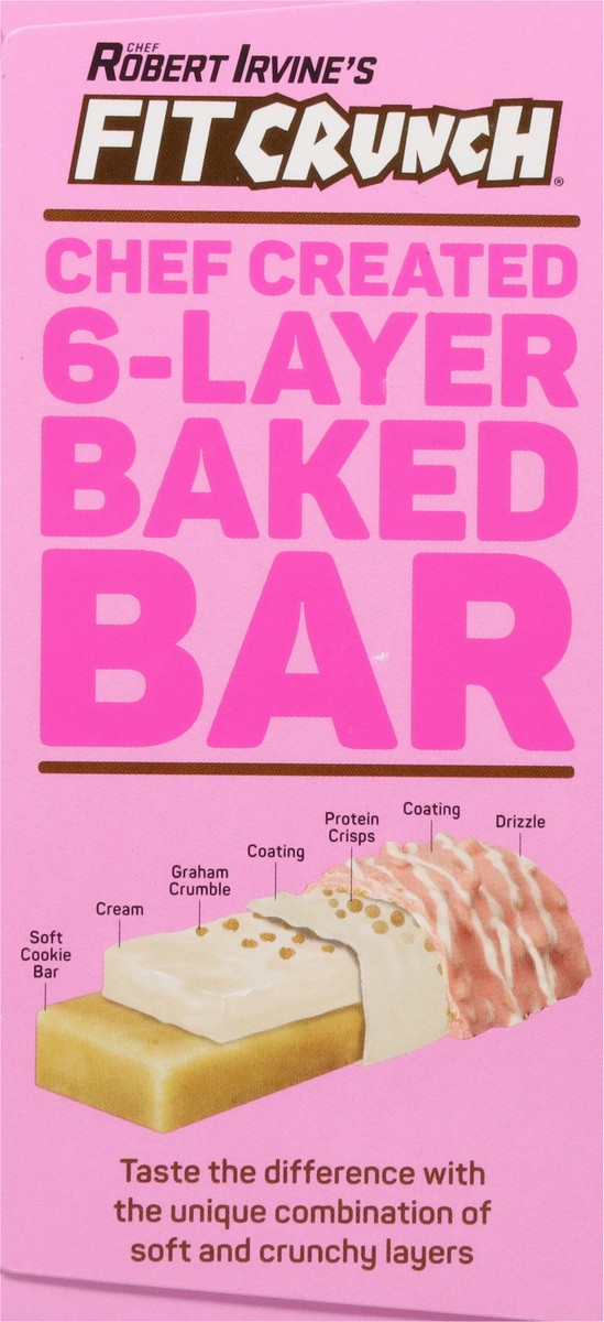 slide 2 of 14, FITCRUNCH High Protein Strawberry Strudel Baked Bar 5 - 1.62 oz Bars, 5 ct