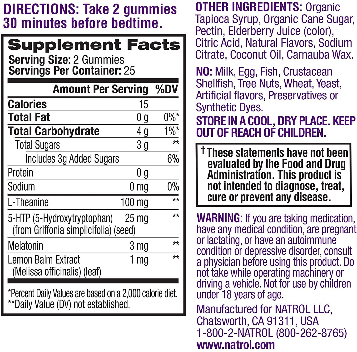 slide 2 of 2, Natrol Relaxia Night Calm Gummies, Berry, 50 ct
