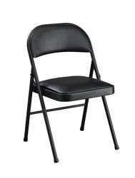 Folding Chair Padded Steel Black Lace
