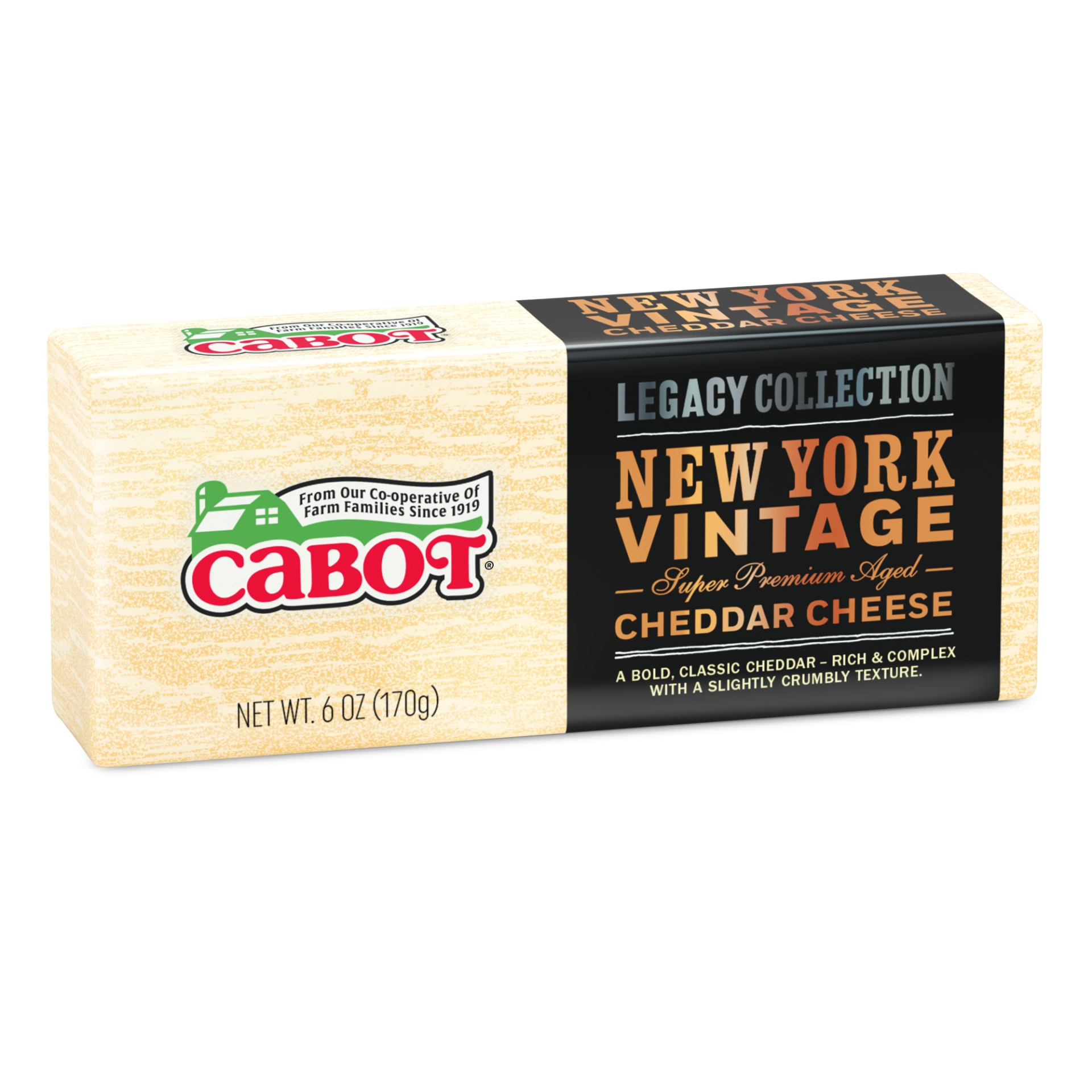 slide 4 of 4, Cabot New York Vintage Cheddar Cheese, 6 oz