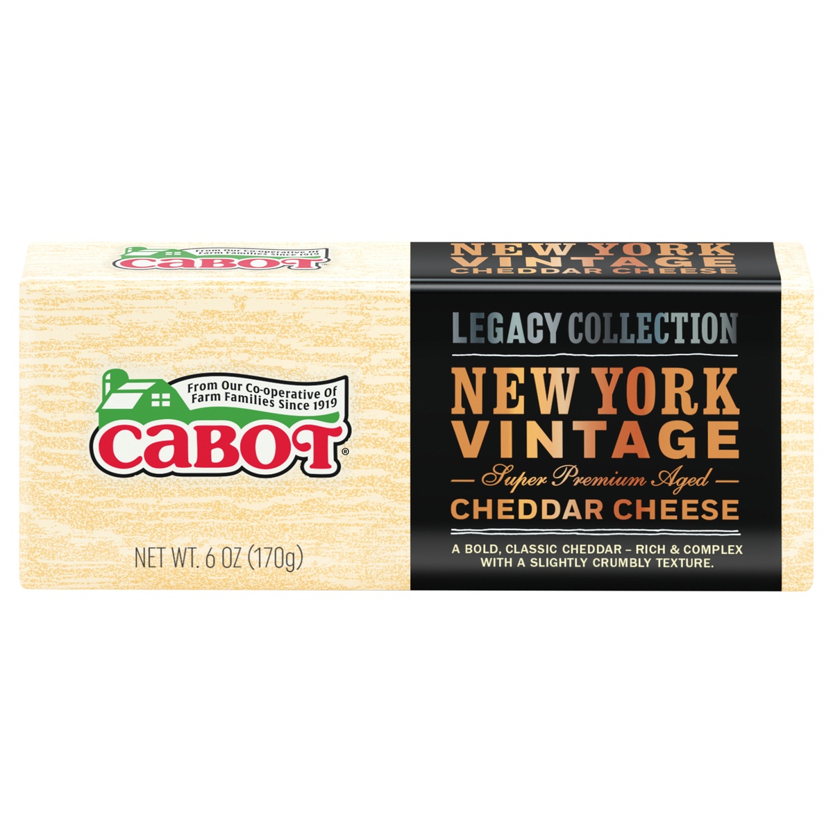slide 1 of 1, Cabot Legacy Collection New York Vintage Cheddar Cheese 6 oz, 6 oz