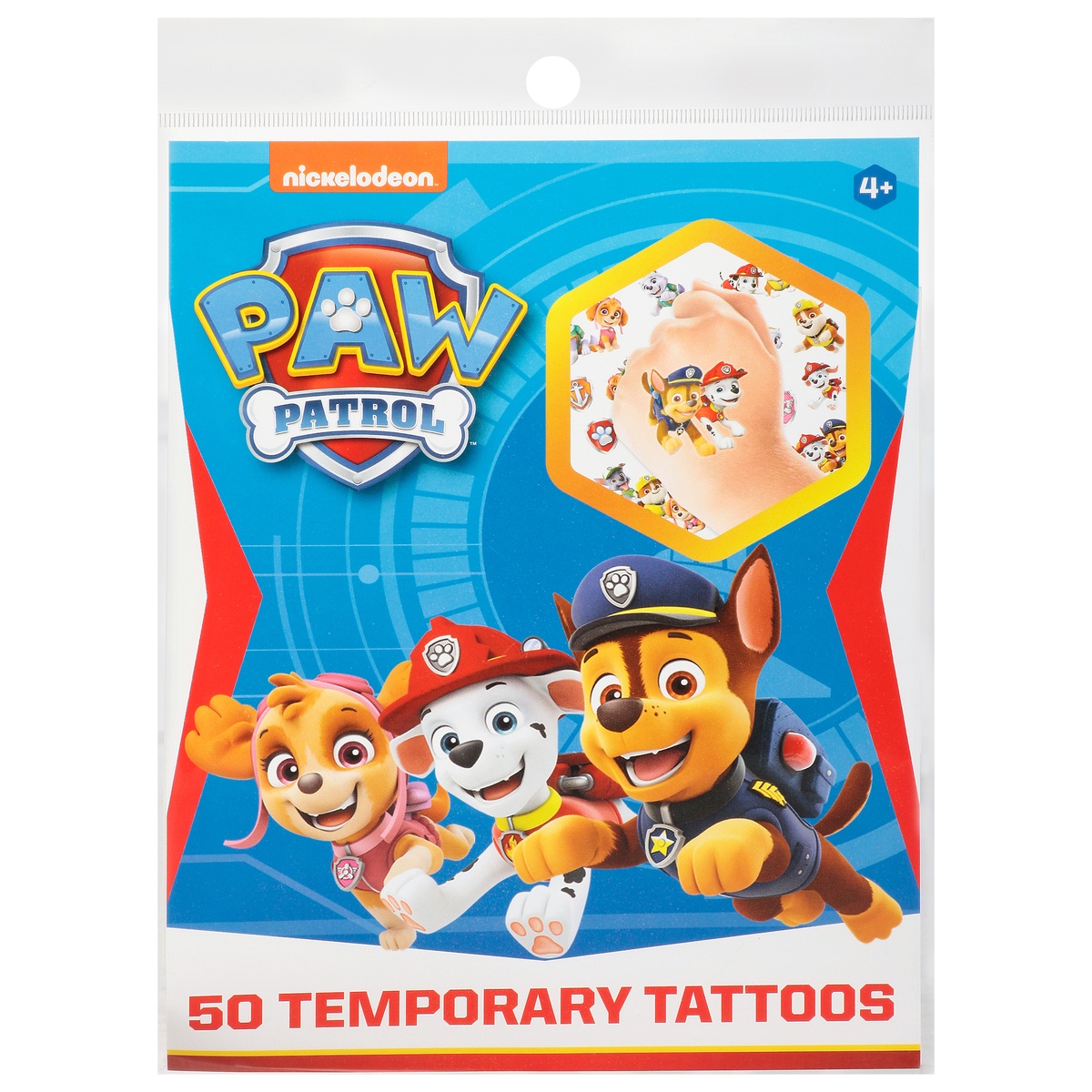 slide 1 of 1, Nickelodeon Paw Patrol Temporary Tattoos 50 ea, 50 ct
