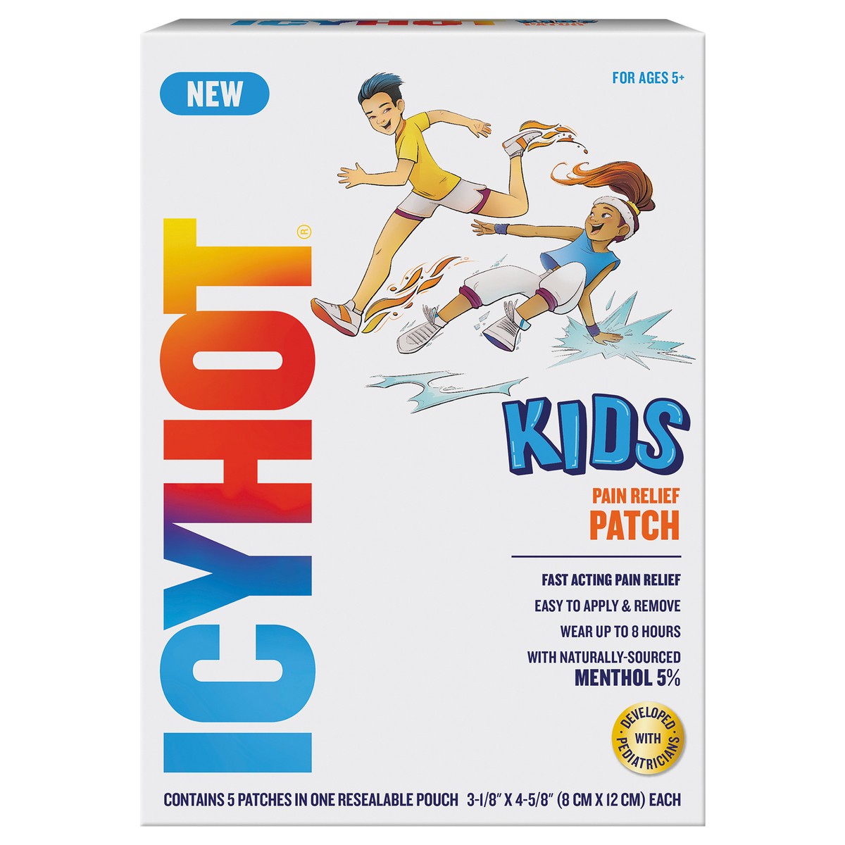 slide 1 of 1, Icy Hot Kids Pain Relief Patches, 5 ct