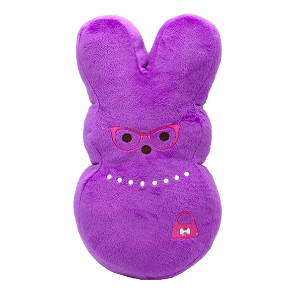 slide 1 of 1, Peeps Purple Lady Plush Bunny Toy For Dogs, Large, LG