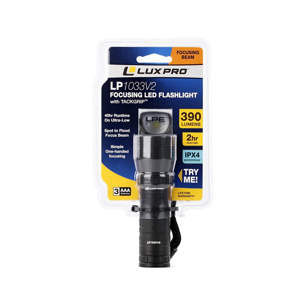 slide 1 of 1, Luxpro Lp1033V2 Focusing Led Flashlight, 1 ct