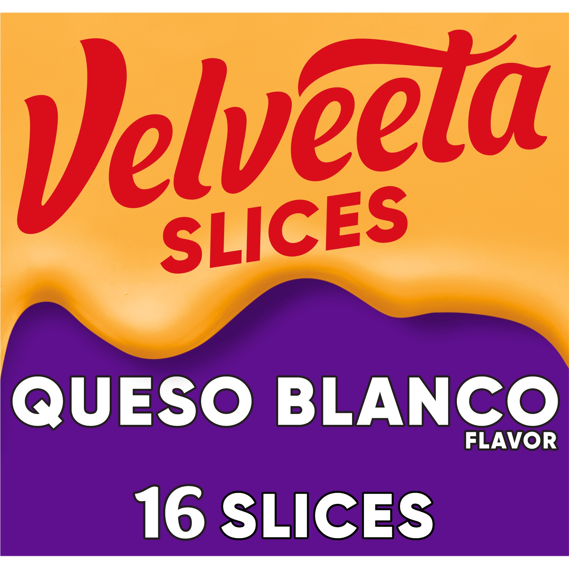 slide 1 of 9, Velveeta Slices Queso Blanco Cheese, 16 ct Pack, 16 ct