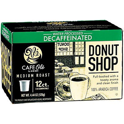 slide 1 of 1, H-E-B Cafe Ole Decaf Donut Single Cup - 12 ct, 12 ct