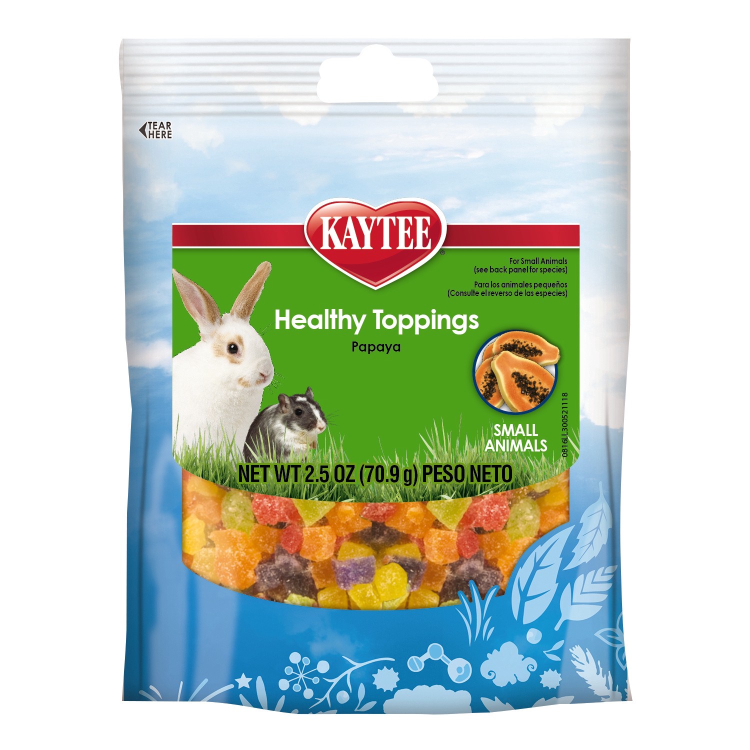 slide 1 of 4, Kaytee Pet Specialty Kaytee Healthy Toppings Papaya Treat for Small Animals 2.5 oz, 2.5 oz