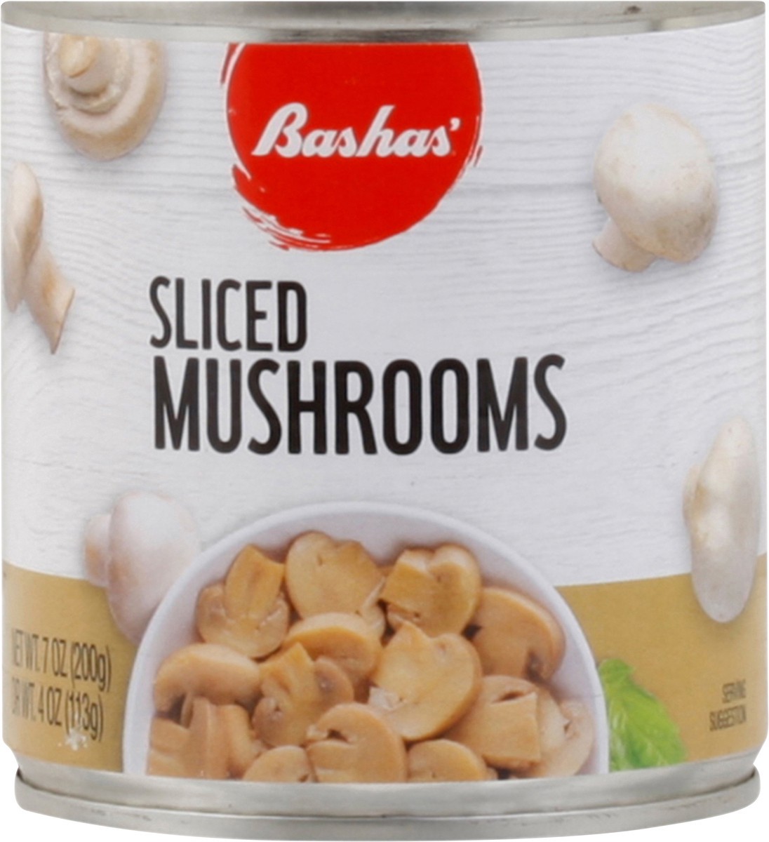 slide 7 of 13, Bashas Mushrooms Sliced, 4 oz